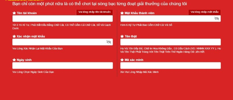 Thao tác đăng ký Hello88